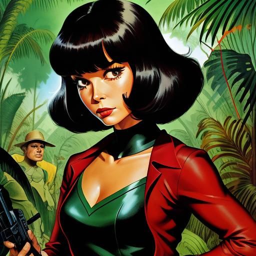 Super-agent 99 Barbara Feldon in the jungle