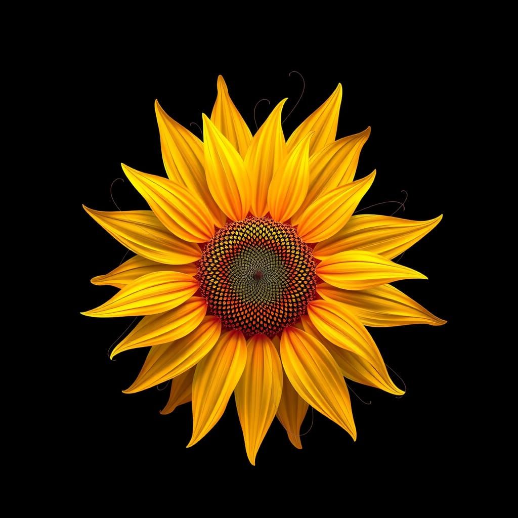 Fractals in Nature - Sunflower