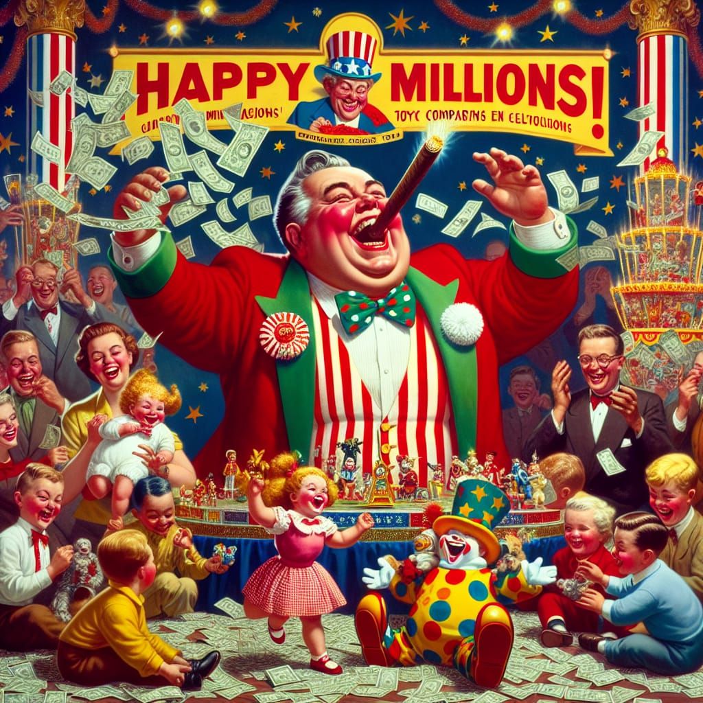 1958 Toy Tycoon Celebrates Millions