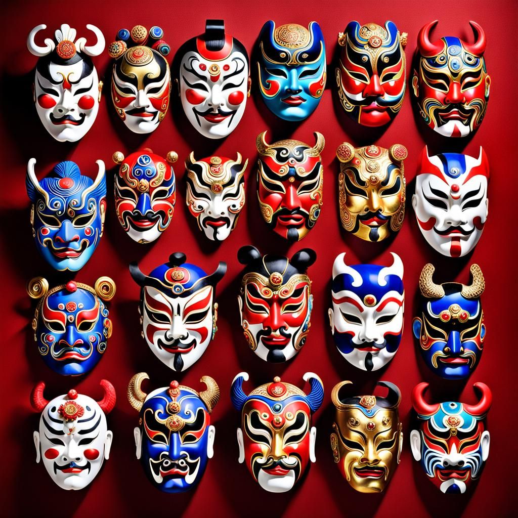Chinese Opera Masks.