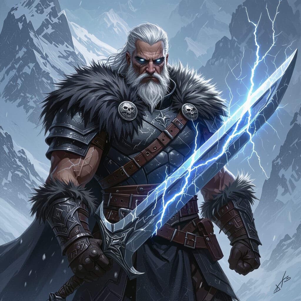 Stormspire Guardian in Dark Fantasy Style