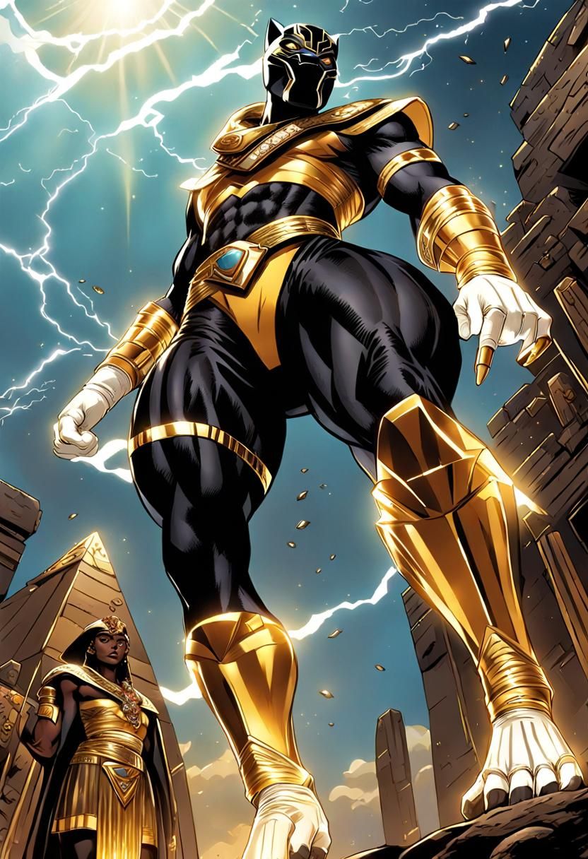 Panther Power Ranger Grows in Ancient Egypt