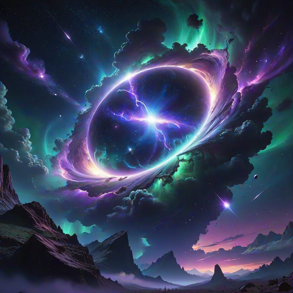 Surreal Cosmos Reveals Vibrant Astral Energy