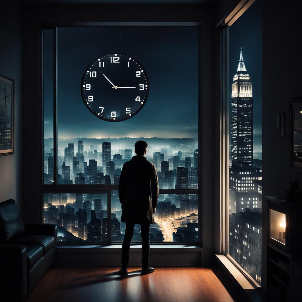 City Nights: Solitude and Time's Illusion