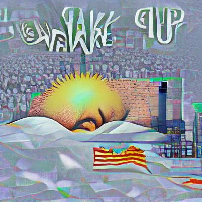 AI Generated Image Based on "WAKE UP"