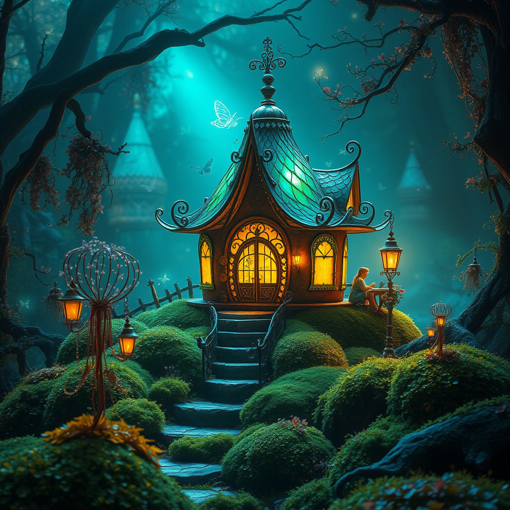 Ethereal Fairy Home in Mystical Realm