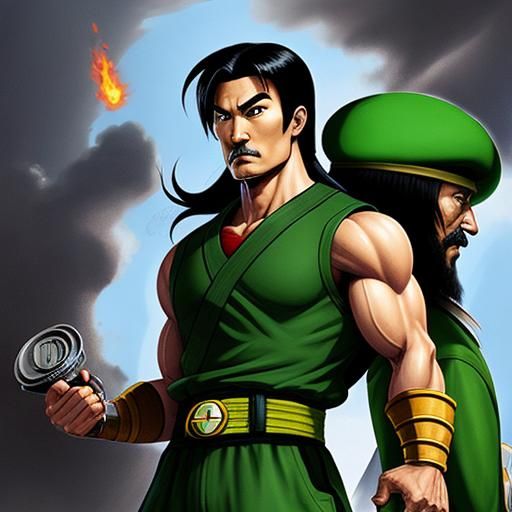 Liu Kang and Luigi Team Up