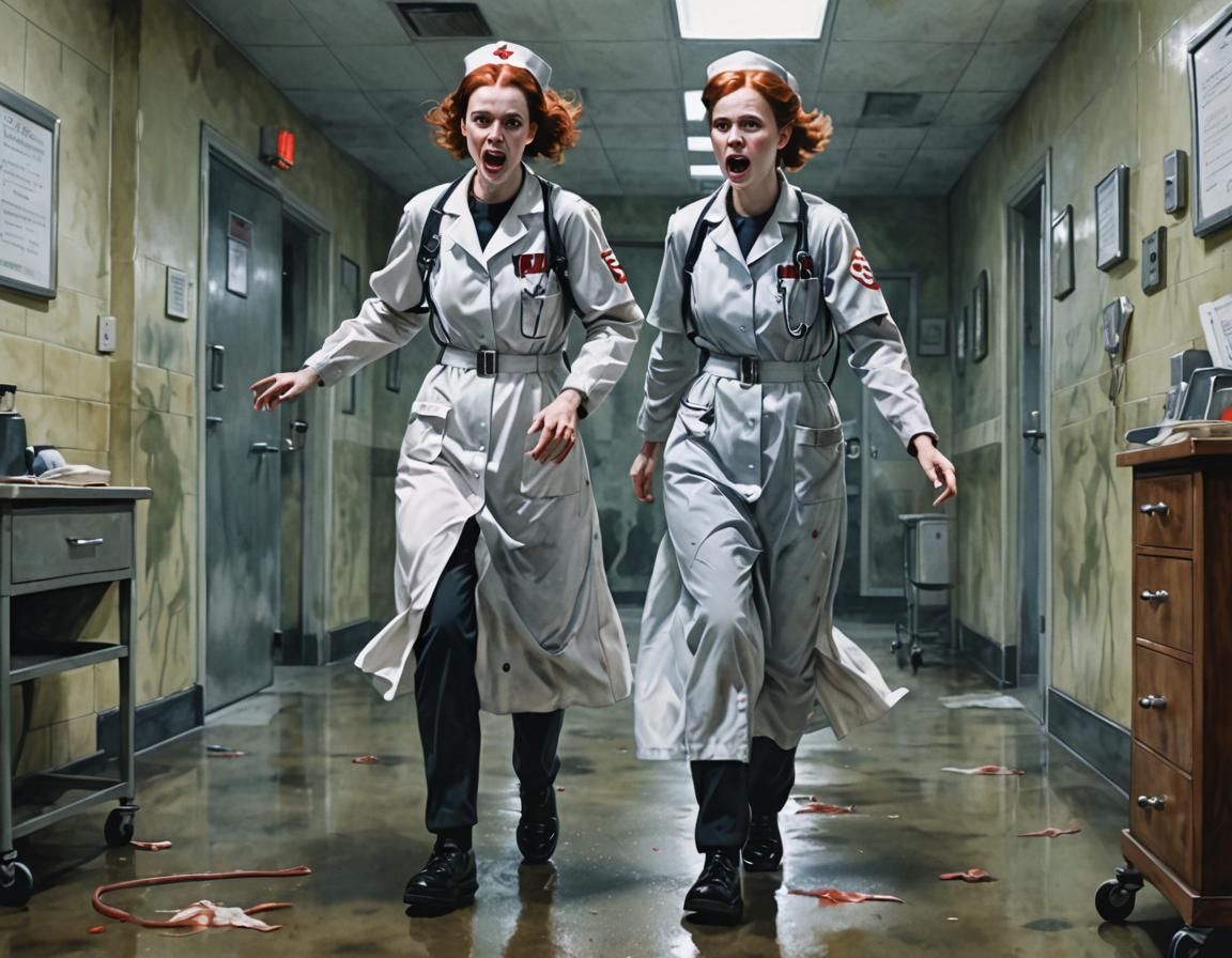 Oozing Ghost Chases Nurse in Haunted Hospital