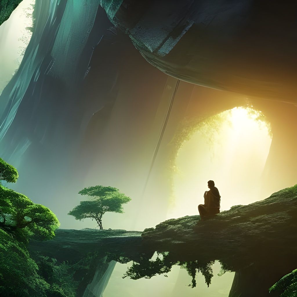 Futuristic Jungle Hideaway on Alien Planet