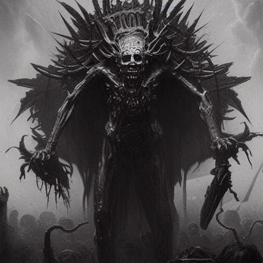 Cyberpsycho Demon Cyborg in 4K Horror Style