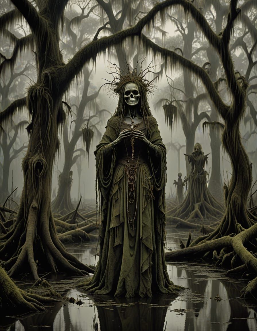 New Orleans Folk Witch in Mysterious Bayou Ritual