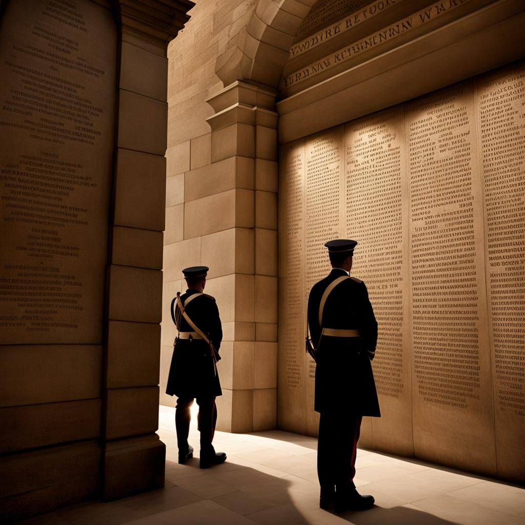 Ghosts at the Menin Gate: A Digital Painting