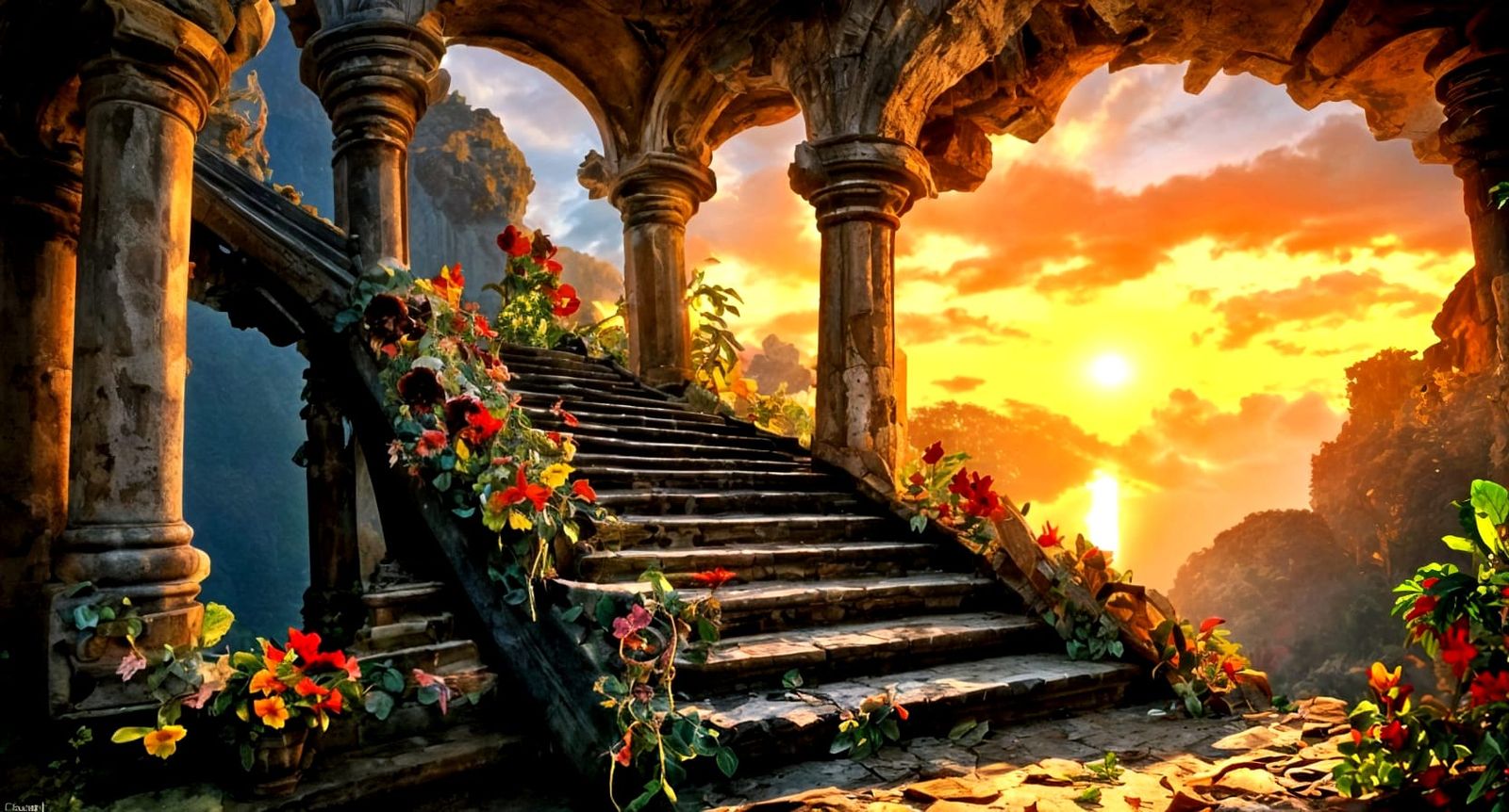 Sunrise Jungle Ruins - Coherent