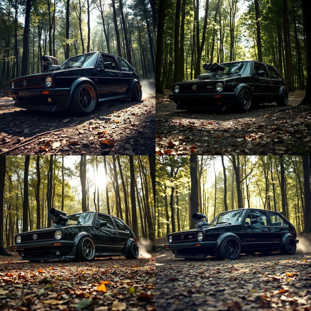 Modified VW Golf G60 Rips Through Forest