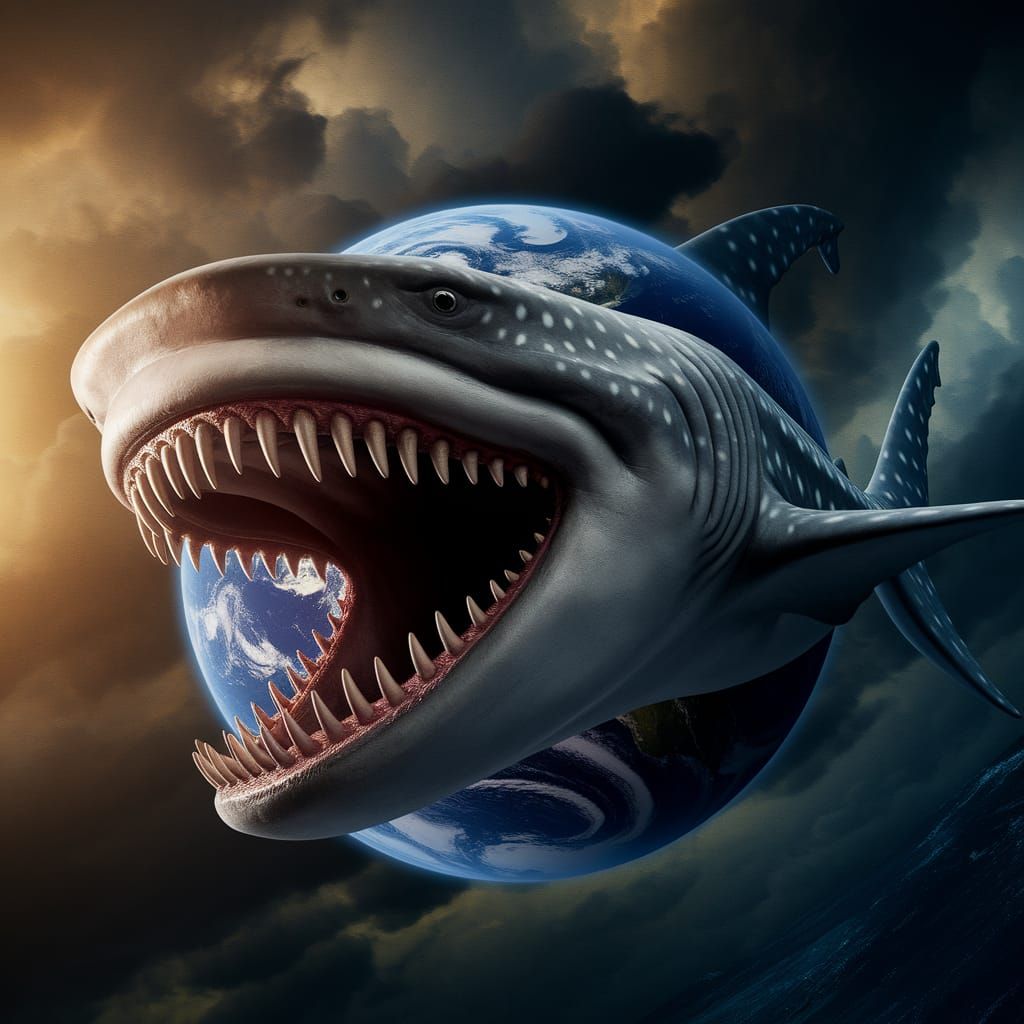 Planet-Sized Sea Monster Devours Earth in a Terrifying, Apoc...