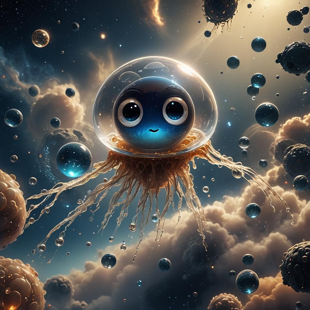 Water Creature Soars Through Space: Pixar Animation