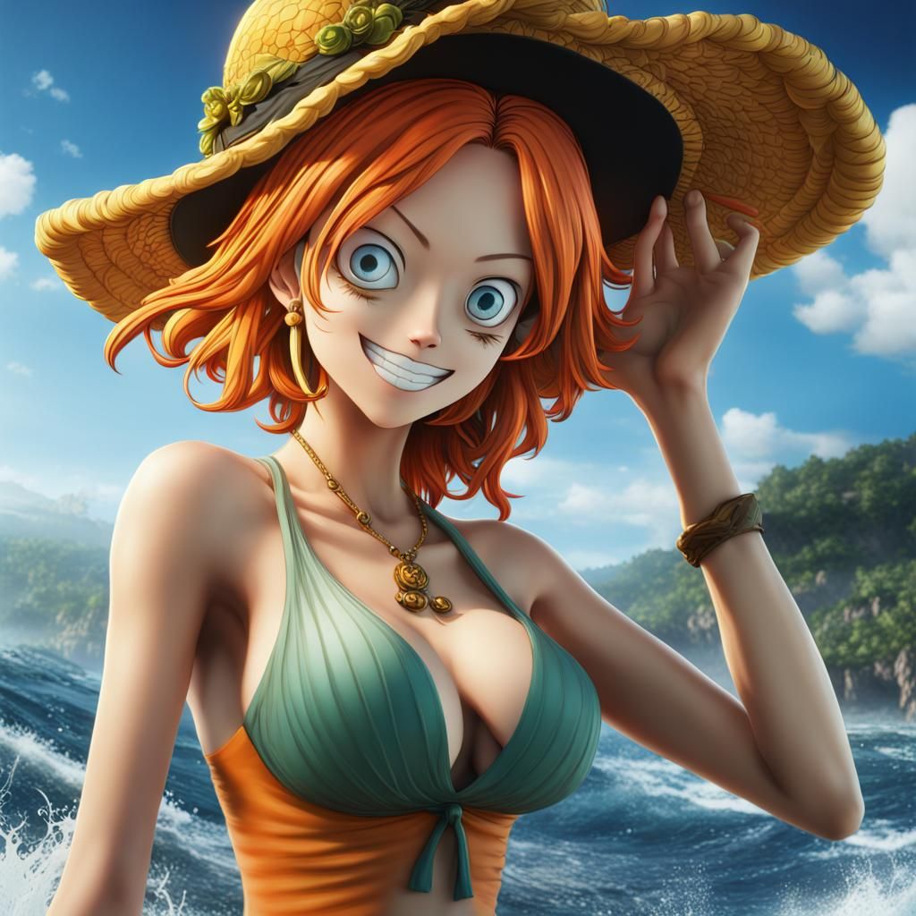 Realistic Nami from One Piece: Photography