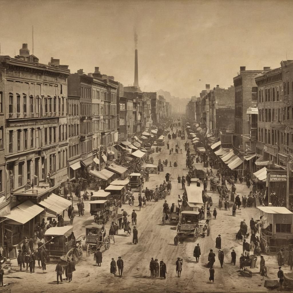 The Bowery in 1860: A Historic Street Scene