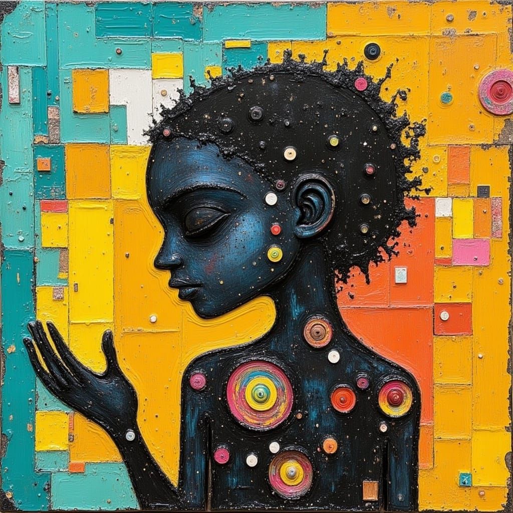 Abstract AI-Generated Image with Painterly Effect