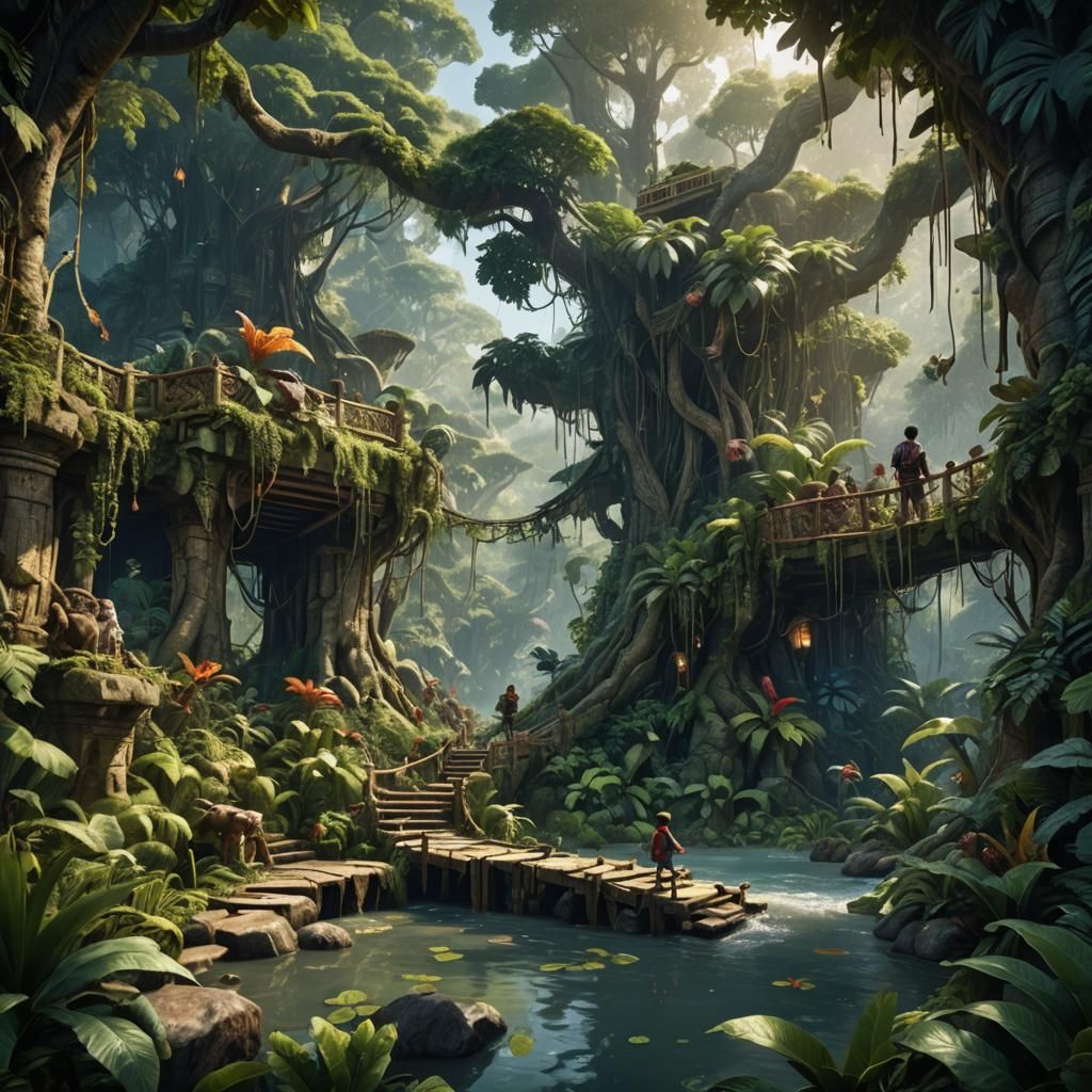 Children's Jungle Adventure: Rags to Riches Story