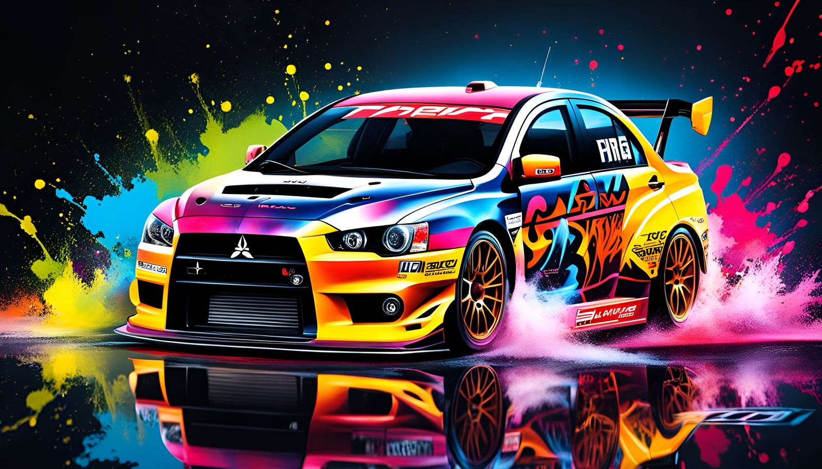 Mitsubishi Lancer Evolution X: Night Drag Race