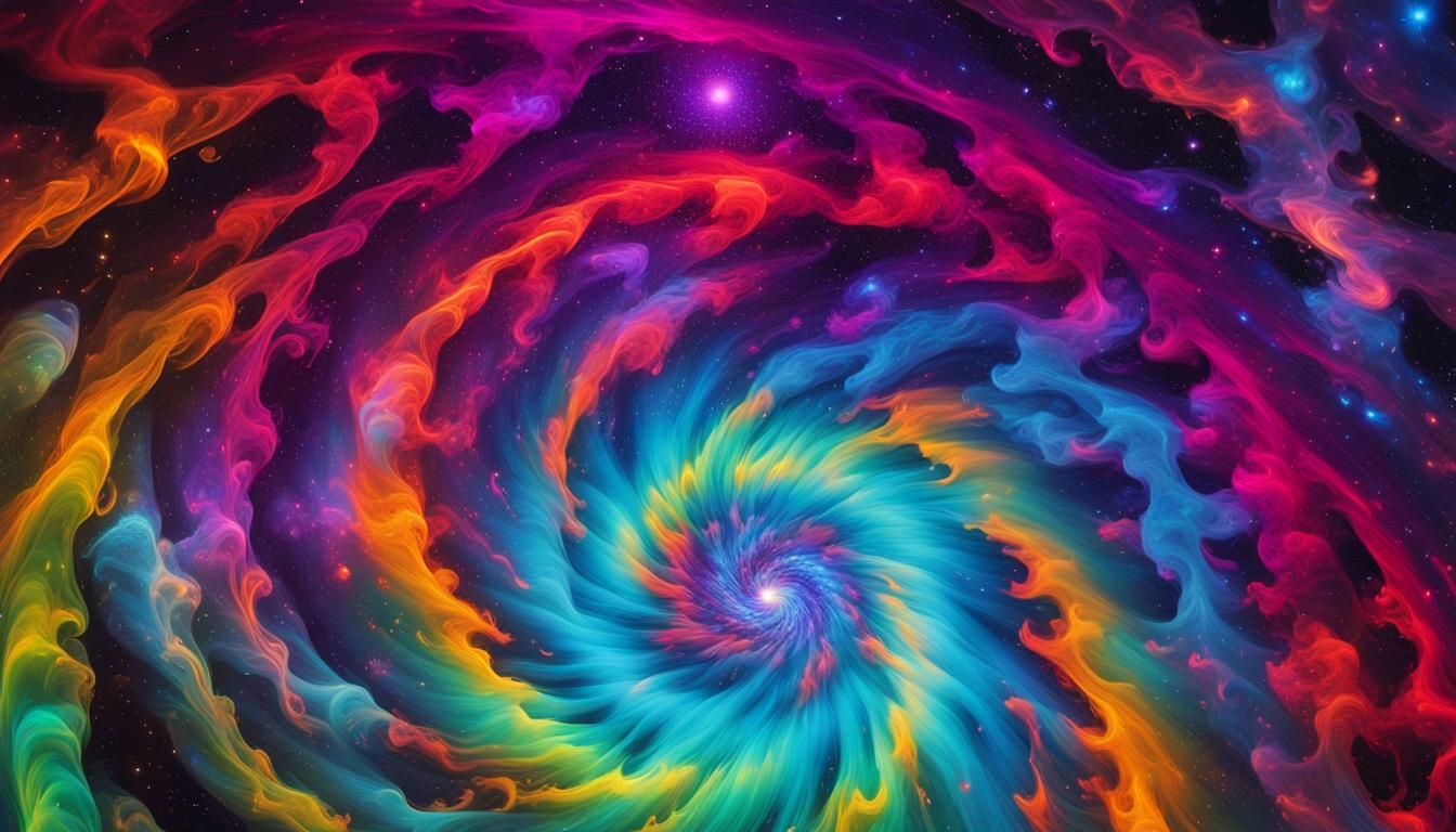 Swirling Plasma Vortex in Deep Space