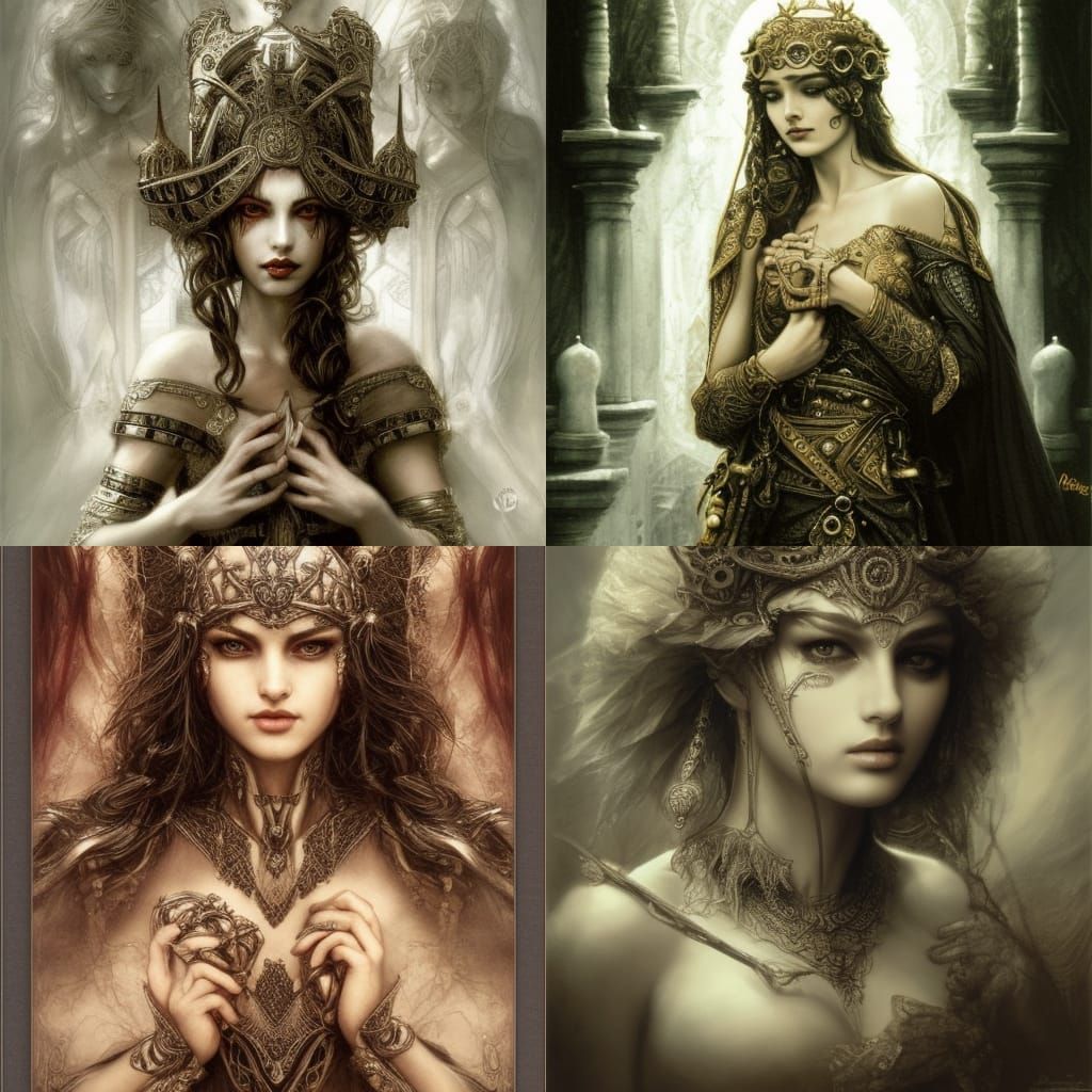 Chess Rook Sorceress Casts a Spell in Eldritch Style