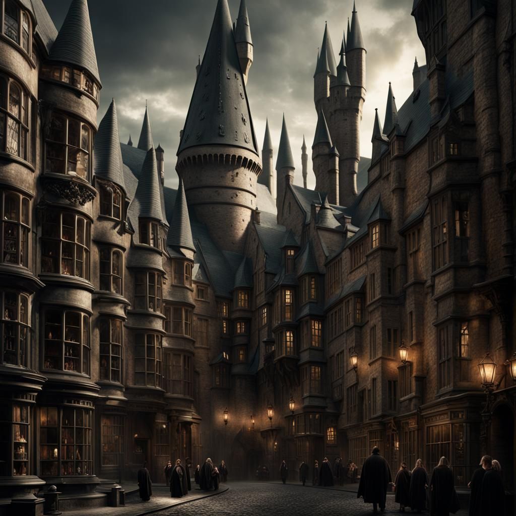 Wizard Casting Expelliarmus: A Digital Matte Painting