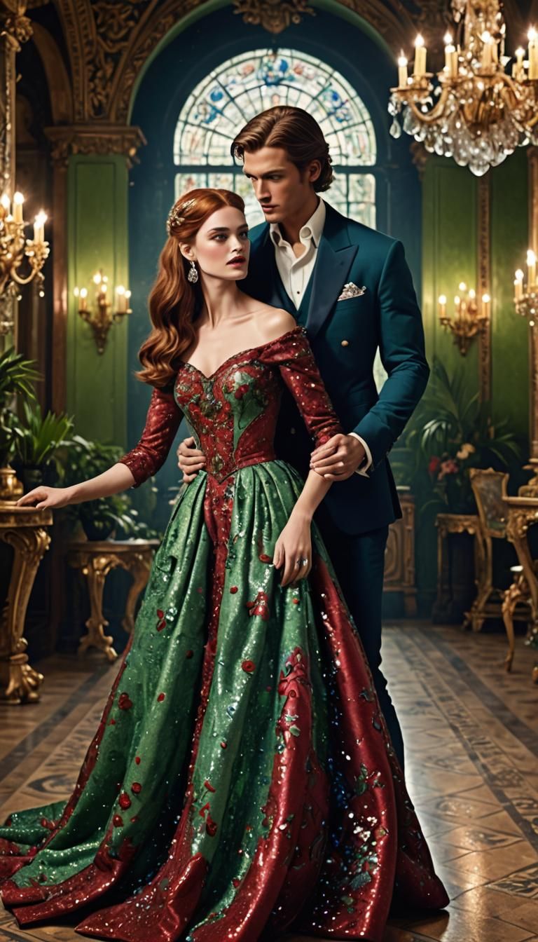 Romantic Couple at Magical Formal Event