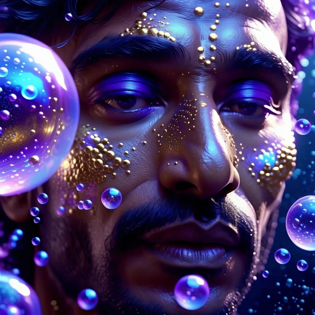 Maha Vishnu Exhales Universes as Cosmic Bubbles