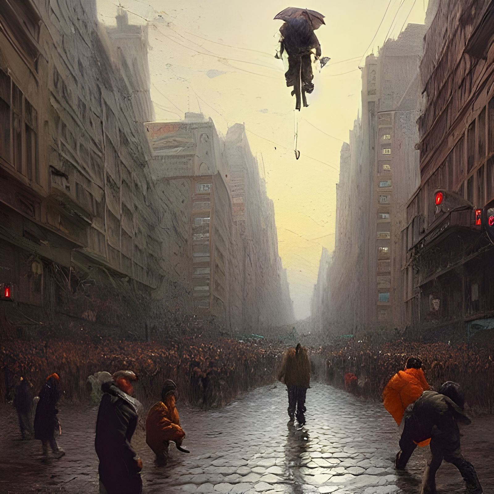 City in Zero Gravity: Photorealistic 3D Rendering