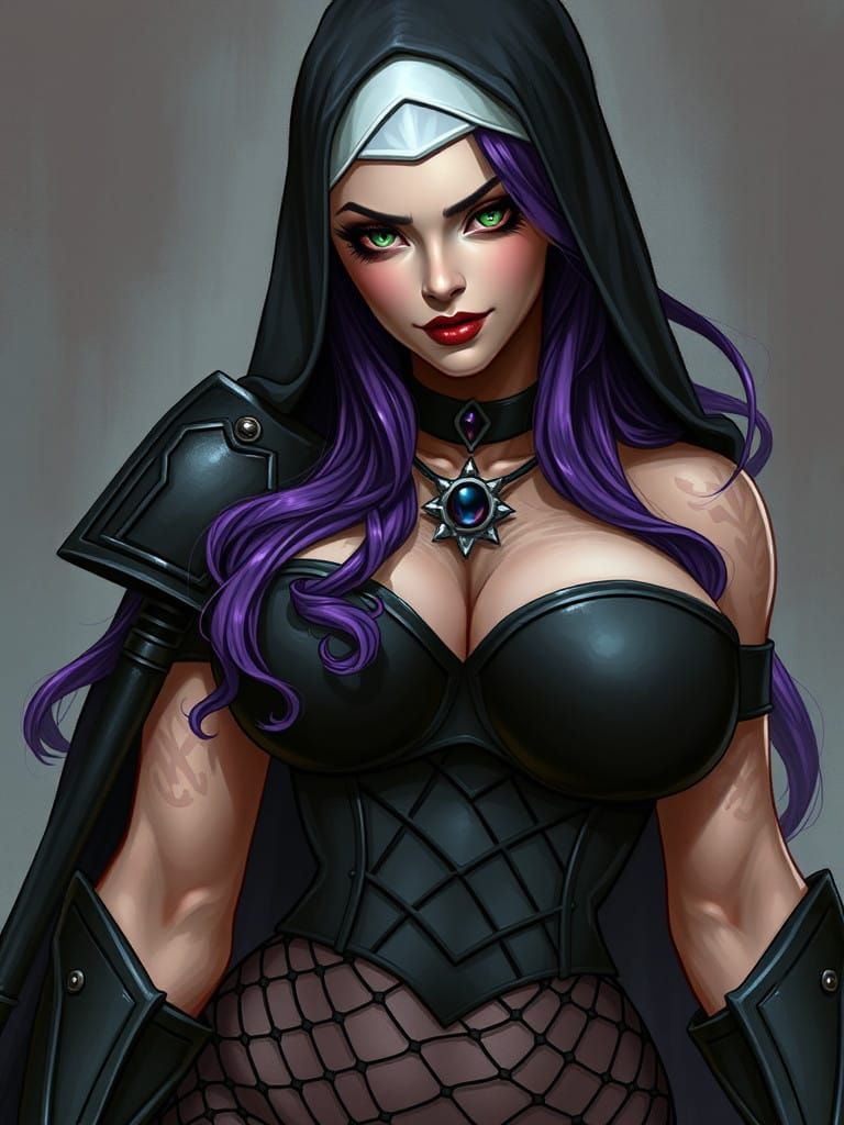 Gothic Goddess in Warhammer 40k Style