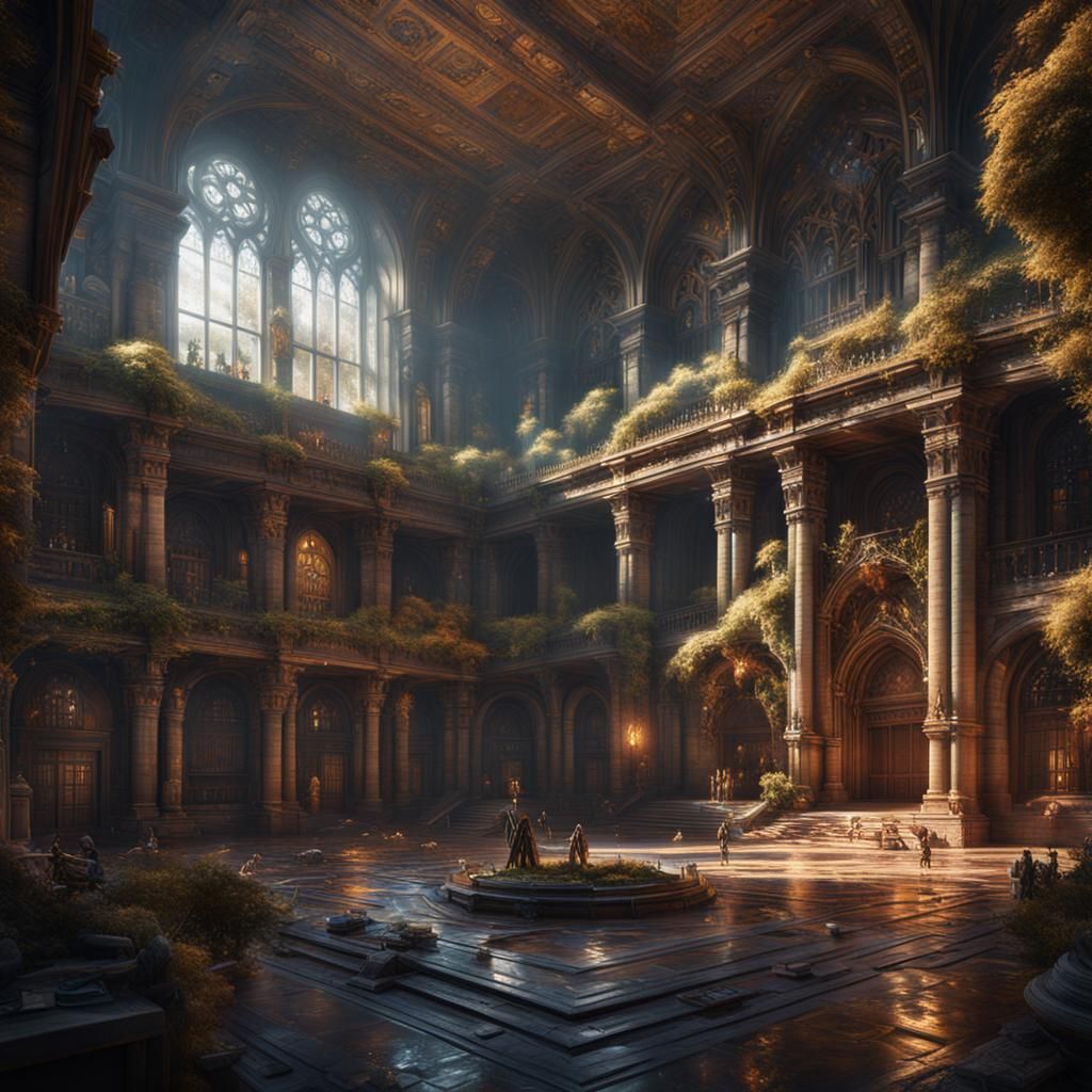 Surreal Fantasy College in Vivid Colors