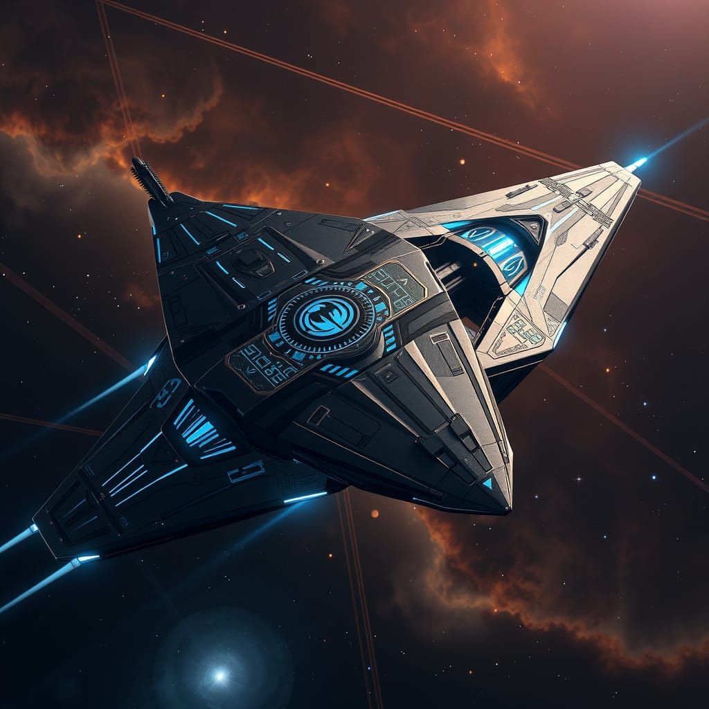 Minbari Warcruiser: Sleek Organic Design in Space