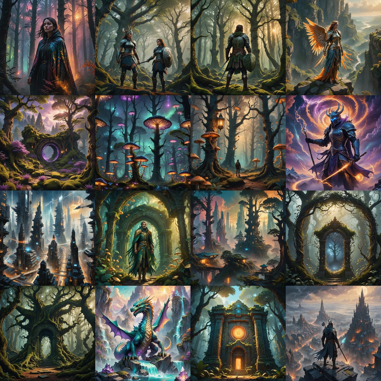 Fantastical Matte Painting with Deep Color and Intricate Det...