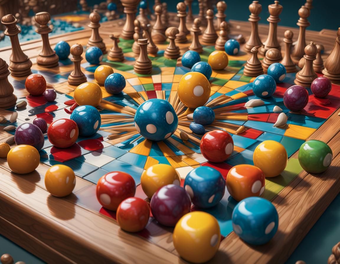 Animated Chess Game in Splash Art Style