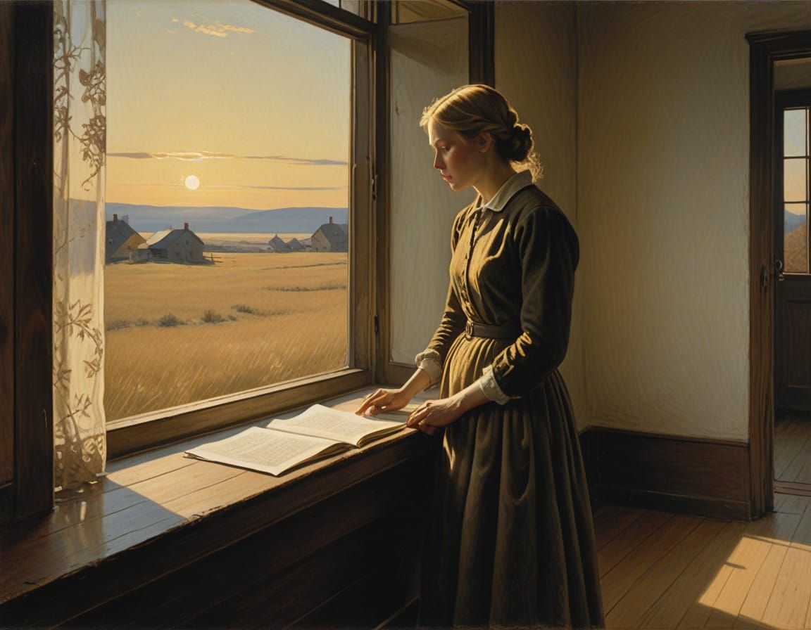 Ethereal Figure in Moonlit Sanctuary