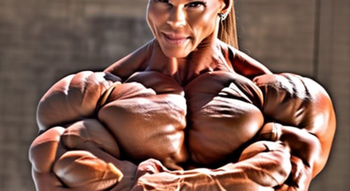 Mega Muscular Bodybuilder Mom with Ripped Physique