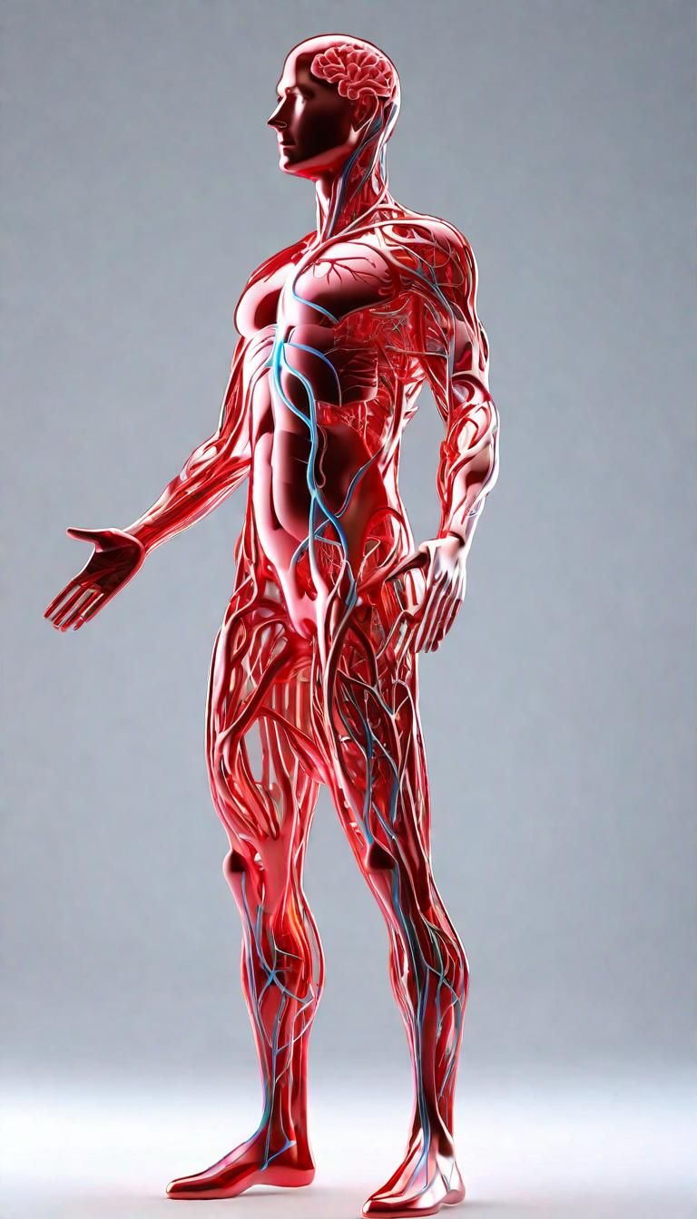 🩻 Anatomical Wonders: Inside the Human Vein Network 🩸