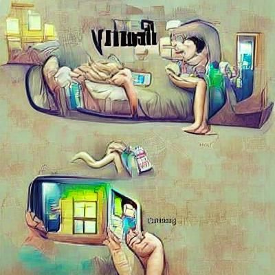 Abstract Image Generated From a Blank Prompt