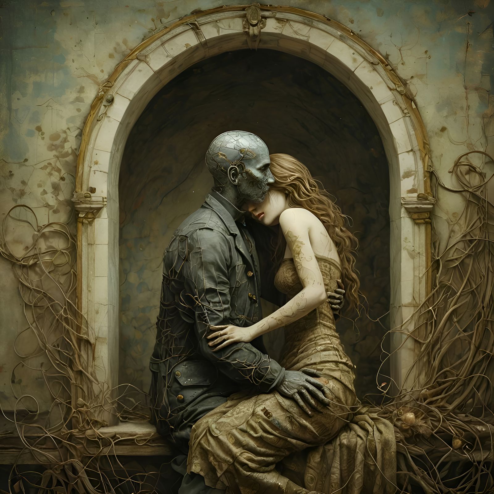 Intricate Illustration of Relationship's End