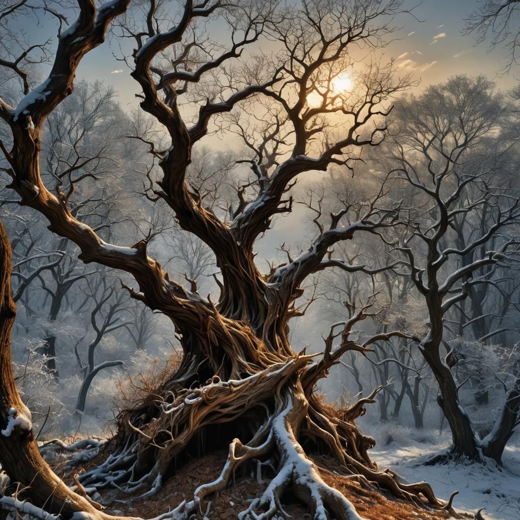 Melancholic Winds of Dreams in Hyperrealistic Style