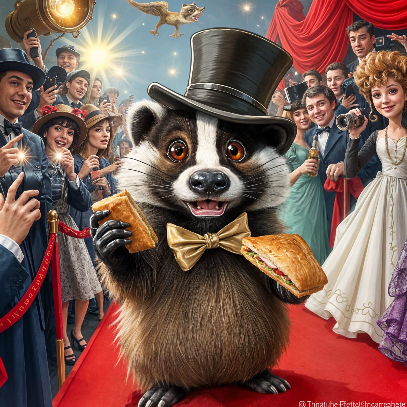 Badger Crashes Red Carpet Event in Hilarious Disguise