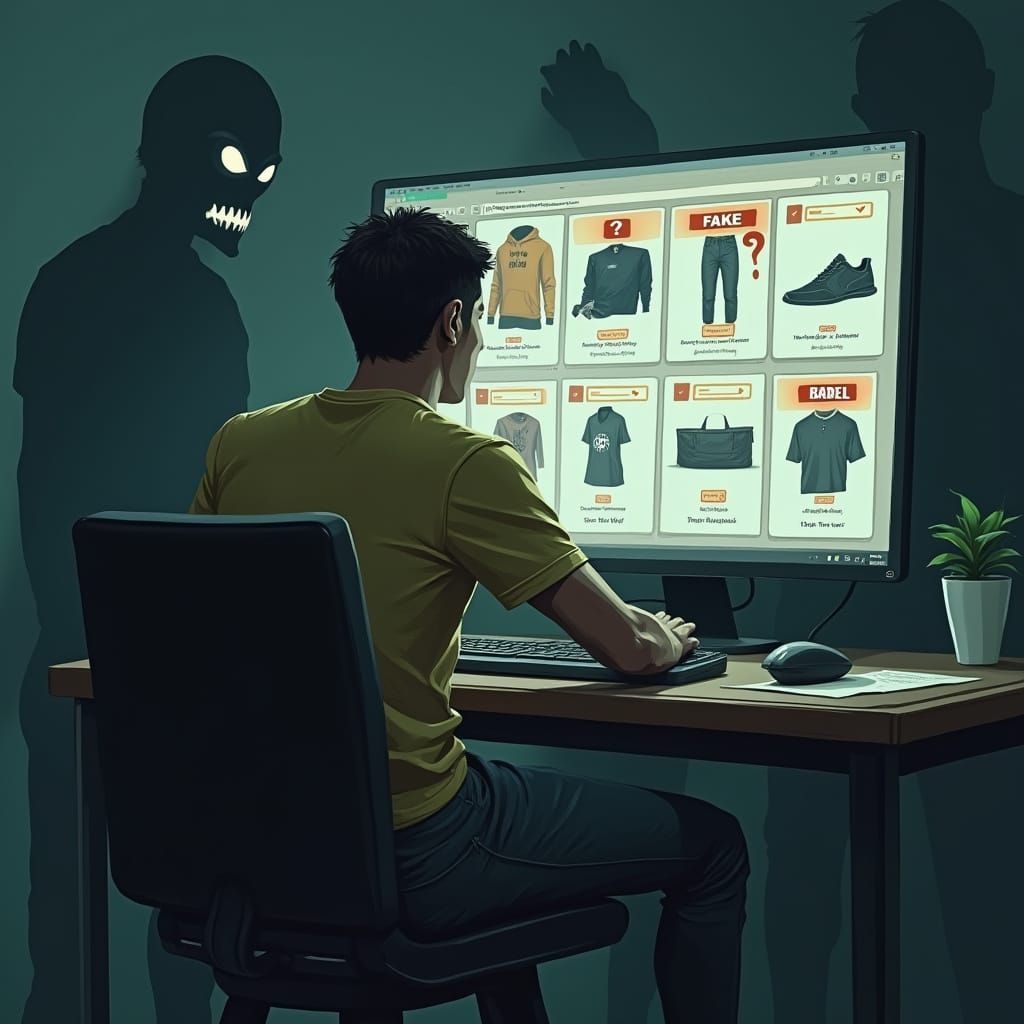 Online Shopper Confronted by Counterfeit Products