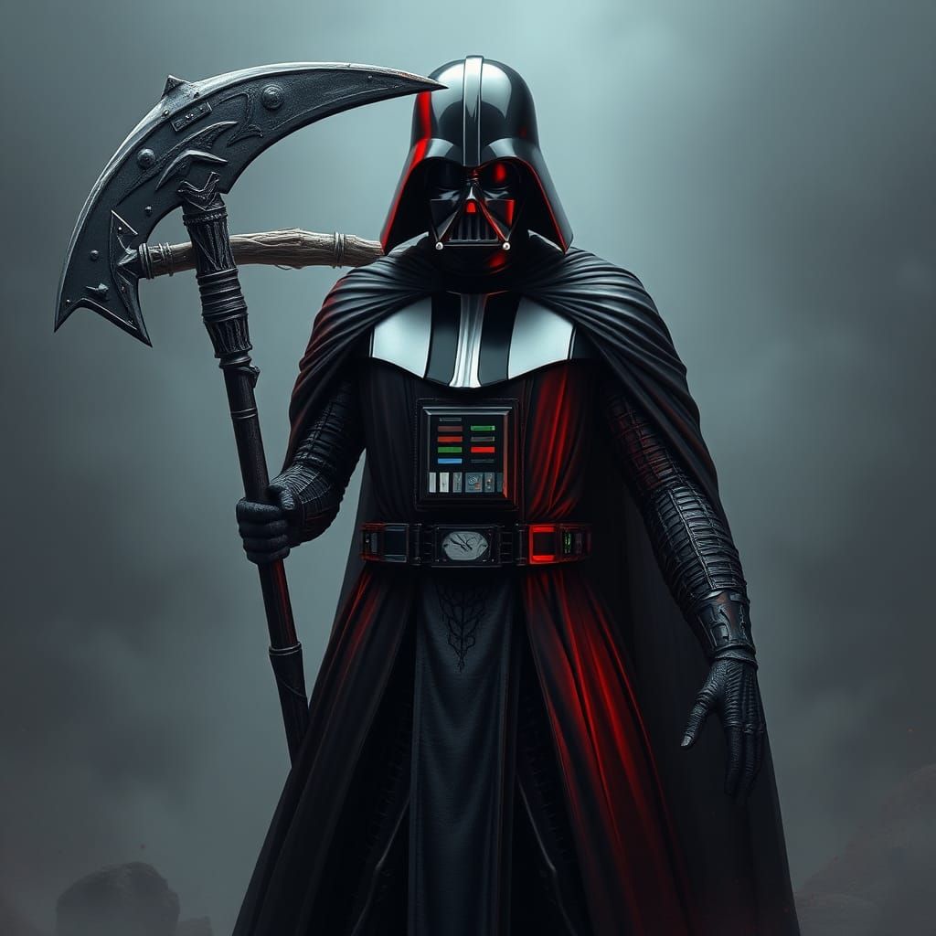 Darth Vader as Grim Reaper: Epic and Ominous