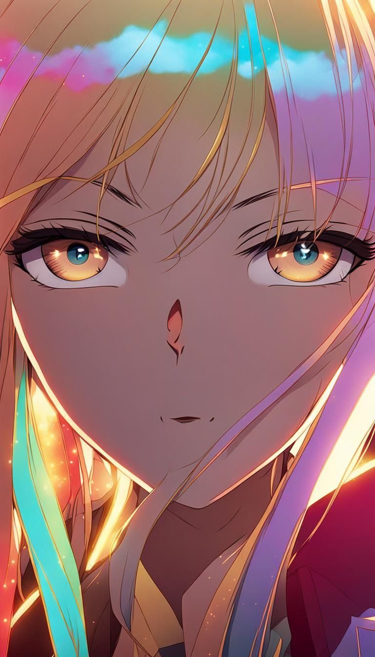 Anime Key Visual: Beautiful Manga Girl in Fantia Style