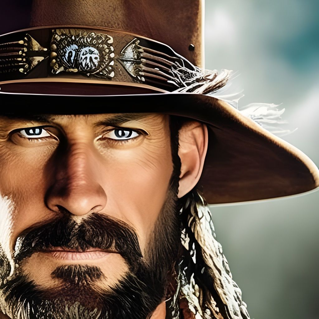 Undead Steampunk Cowboy: Urban Concept Art