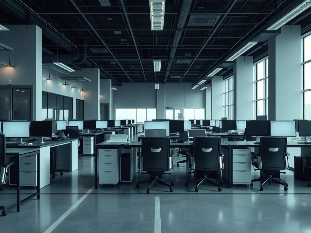 Corporate Abandonment in a Futuristic Office