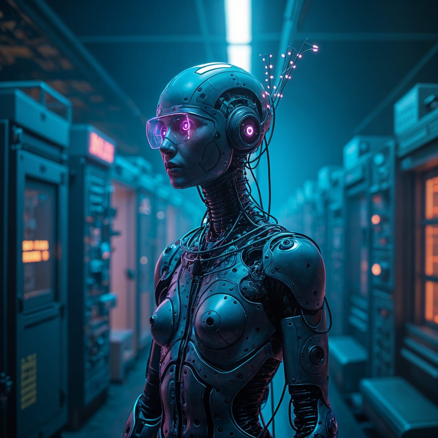 Flux AI anthropomorphic self portrait