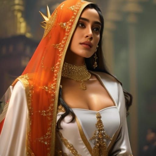 Jhanvi Kapoor as Steampunk Day of the Dead Portrait